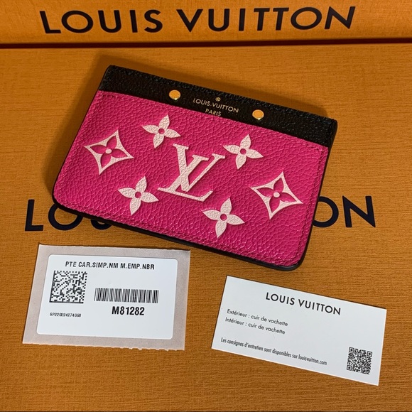LOUIS VUITTON CARD HOLDER SPRING IN THE CITY BLACK/WHITE/PINK - Picture 5 of 5